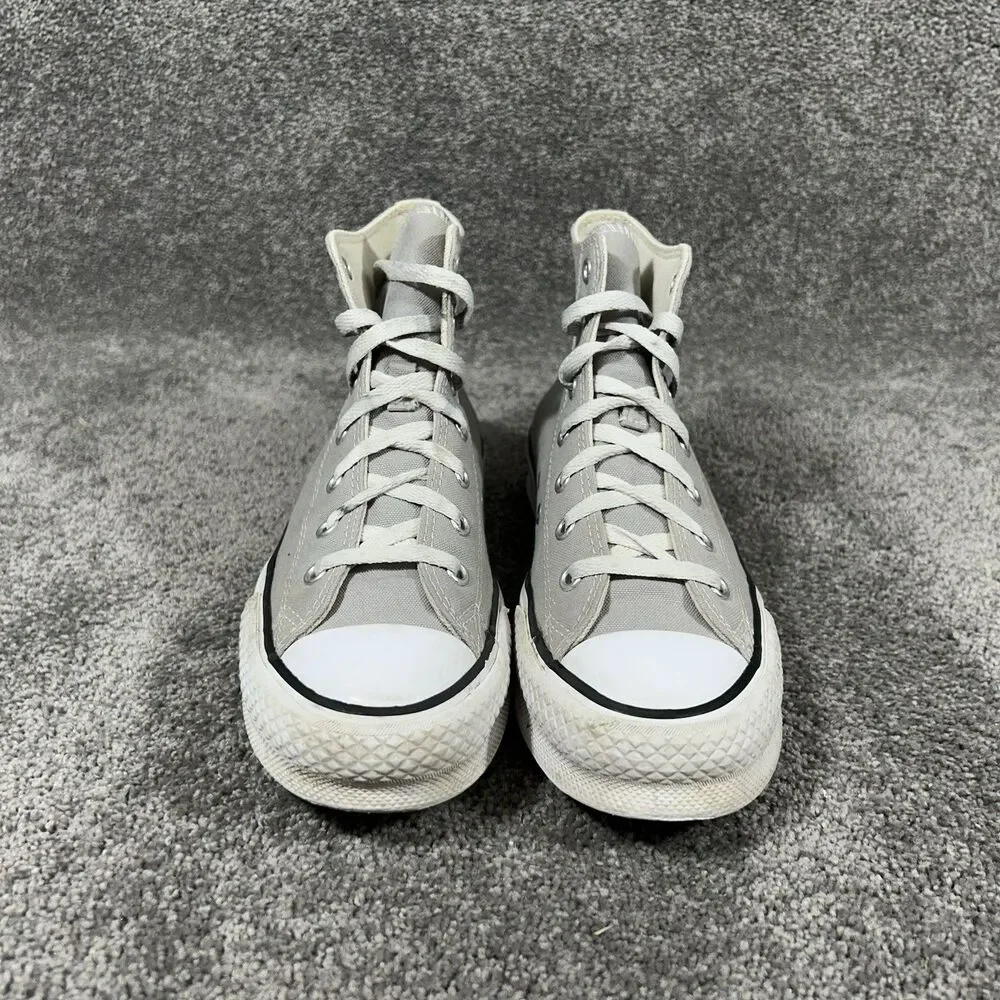 Converse Chuck Taylor All Star Eva Lift High Kids Sz 5 Gray Athletic Shoes Used